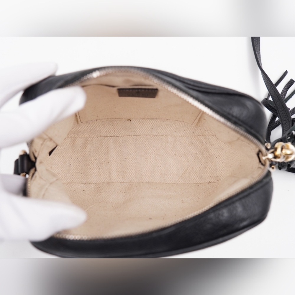 CD06 💖 Gucci Soho Disco Black Leather - Picture 12 of 13